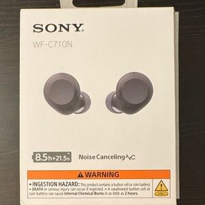 Sony WF-C710N Black Noise Canceling Earbuds